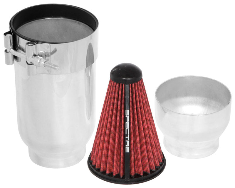 Spectre Inline Air Box 4in. w/Filter - Black Ops Auto Works