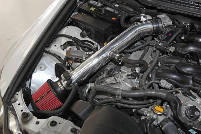 Spectre 06-12 Lexus IS250/IS350 V6-2.5/3.5L F/I Air Intake Kit - Polished w/Red Filter - Spectre 10190