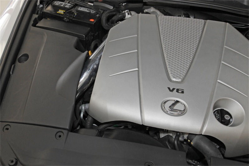 Spectre 06-12 Lexus IS250/IS350 V6-2.5/3.5L F/I Air Intake Kit - Polished w/Red Filter - Spectre 10190