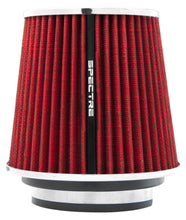Load image into Gallery viewer, Spectre Adjustable Conical Air Filter 5-1/2in. Tall (Fits 3in. / 3-1/2in. / 4in. Tubes) - Red - Spectre 8132