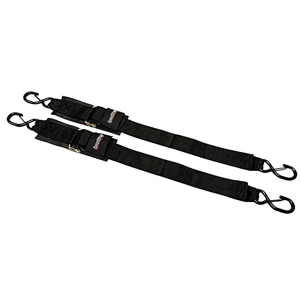 SpeedStrap 2in x 4ft Marine Transom Tie-Down Straps with Snap S-Hooks (2 Pack) - SpeedStrap SSP28600-DSH