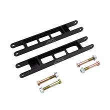 Load image into Gallery viewer, Pair of black SPL Parts BMW rear lower trailing arms with four mounting bolts