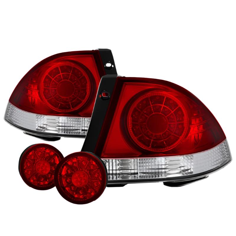 Spyder 01-03 Lexus IS300 LED Tail Lights - Red Clear ALT-YD-LIS300-LED-SET-RC - Black Ops Auto Works