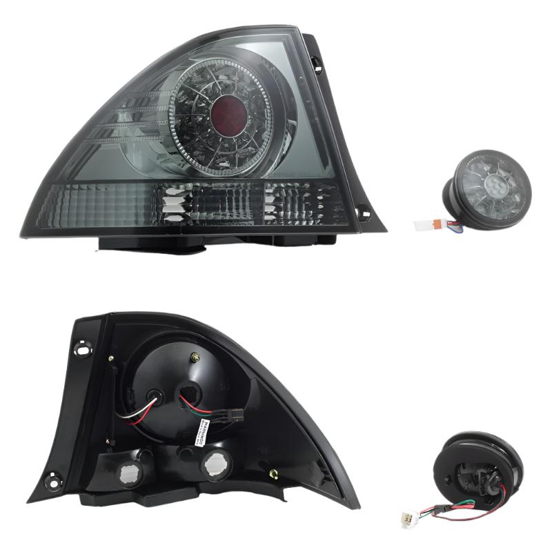 Spyder 01-03 Lexus IS300 LED Tail Lights w/Inner Trunk Lights - Smoke (ALT-YD-LIS300-LED-SET-SM) - Black Ops Auto Works