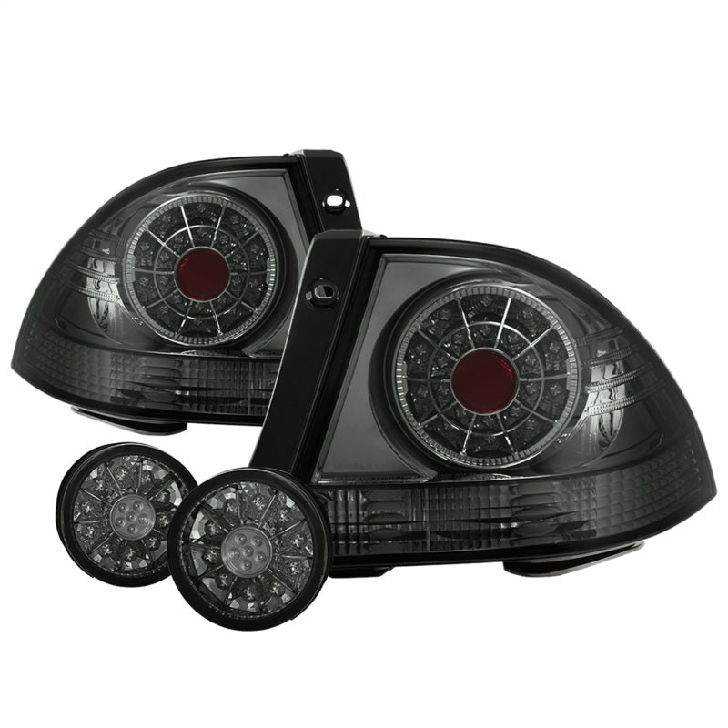 Spyder 01-03 Lexus IS300 LED Tail Lights w/Inner Trunk Lights - Smoke (ALT-YD-LIS300-LED-SET-SM) - Black Ops Auto Works