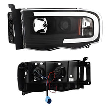 Load image into Gallery viewer, Spyder 02-05 Dodge Ram 1500 Light Bar Projector Headlights - Black (PRO-YD-DR02V2-LB-BK) - Black Ops Auto Works