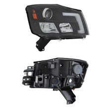 Load image into Gallery viewer, Spyder 04-15 Nissan Titan / 04-07 Nissan Armada V2 Projector Headlights - Black PRO-YD-NTI04-DRL-BK - Black Ops Auto Works