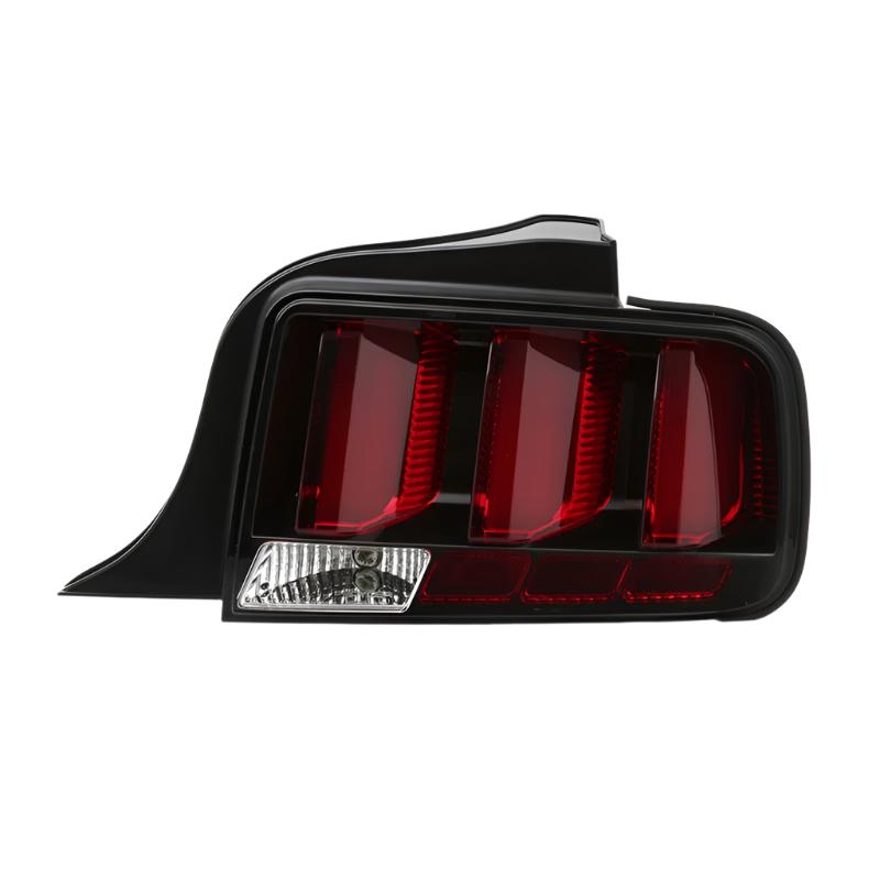 Spyder 05-09 Ford Mustang (Red Light Bar) LED Tail Lights - Black ALT-YD-FM05V3-RBLED-BK - Black Ops Auto Works