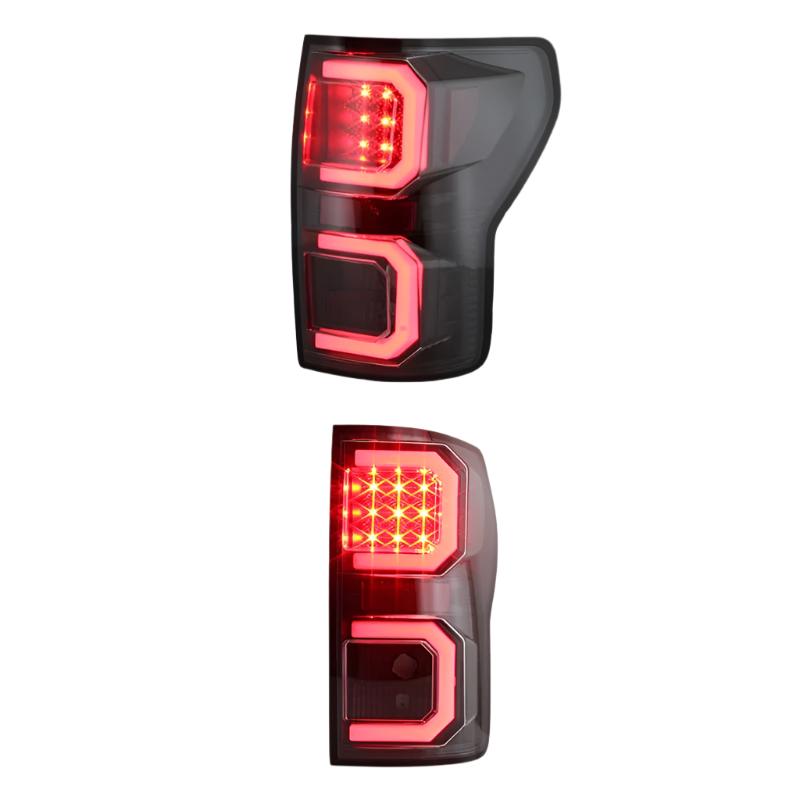 Spyder 07-13 Toyota Tundra V2 Light Bar LED Tail Lights - Black ALT-YD-TTU07V2-LB-BK - Black Ops Auto Works
