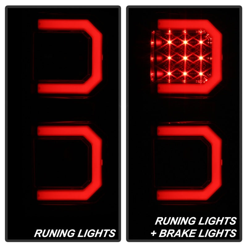 Spyder 07-13 Toyota Tundra V2 Light Bar LED Tail Lights - Smoke ALT-YD-TTU07V2-LB-BSM - Black Ops Auto Works