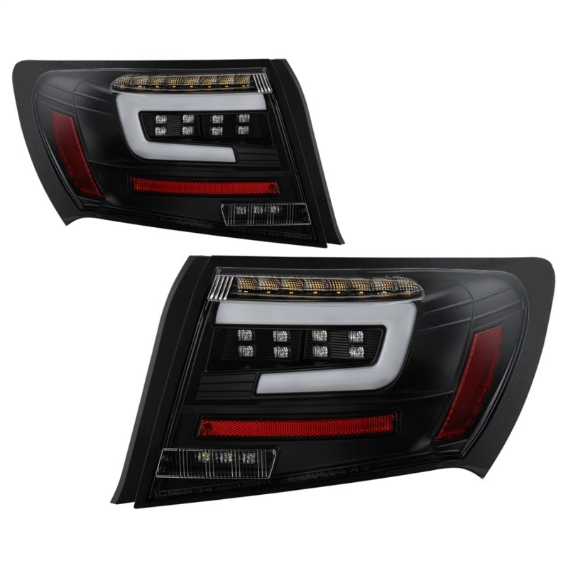 Spyder 08-11 Subaru Impreza WRX 4DR LED Tail Lights - Black ALT-YD-SI084D-LED-BK - Black Ops Auto Works