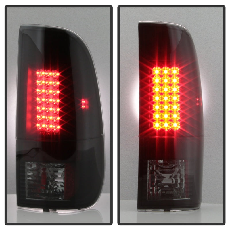 Spyder 08-16 Ford Super Duty LED Tail Lights Black Smoke ALT-YD-FS07-LED-BSM - Black Ops Auto Works