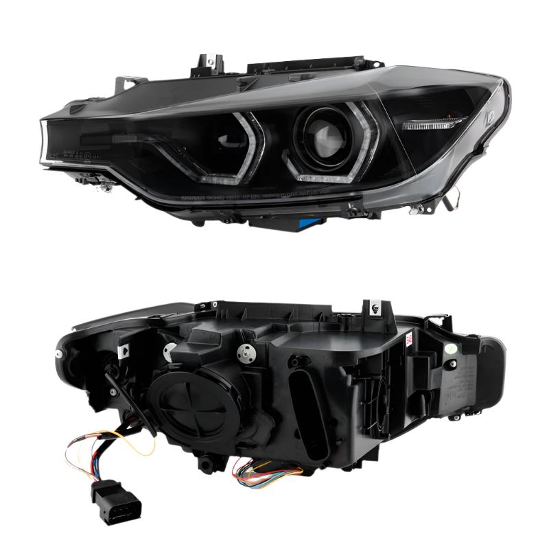 Spyder 12-14 BMW F30 3 Series 4DR Projector Headlights - Black PRO-YD-BMWF3012-AFSHID-BK - Black Ops Auto Works