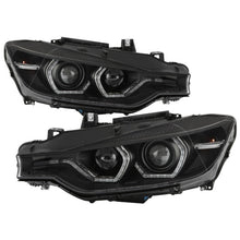 Load image into Gallery viewer, Spyder 12-14 BMW F30 3 Series 4DR Projector Headlights - Black PRO-YD-BMWF3012-AFSHID-BK - Black Ops Auto Works
