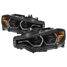 Load image into Gallery viewer, Spyder 12-14 BMW F30 3 Series 4DR Projector Headlights - LED DRL - Black (PRO-YD-BMWF3012-DRL-BK) - Black Ops Auto Works
