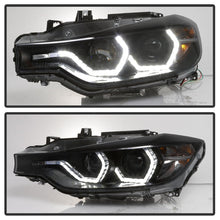 Load image into Gallery viewer, Spyder 12-14 BMW F30 3 Series 4DR Projector Headlights - LED DRL - Blk Smoke PRO-YD-BMWF3012-DRL-BSM - Black Ops Auto Works