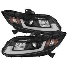 Load image into Gallery viewer, Spyder 12-14 Honda Civic (Excl. 2014 Coupe) Projector Headlights Lgtbr DRL Black PRO-YD-HC12-DRL-BK - Black Ops Auto Works