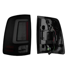Load image into Gallery viewer, Spyder 13-14 Dodge Ram 1500 Light Bar LED Tail Lights - Black Smoke ALT-YD-DRAM13V2-LED-BSM - Black Ops Auto Works