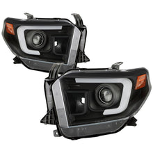 Load image into Gallery viewer, Spyder 14-17 Toyota Tundra(SR/SR5) Light Bar Projector Headlights - LED - Black PRO-YD-TTU14AP-BK - Black Ops Auto Works