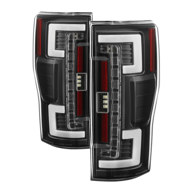 Spyder 17-18 Ford F-250 Super Duty (Excl LED Models) LED Tail Lights - Black (ALT-YD-FS17-LED-BK) - Black Ops Auto Works