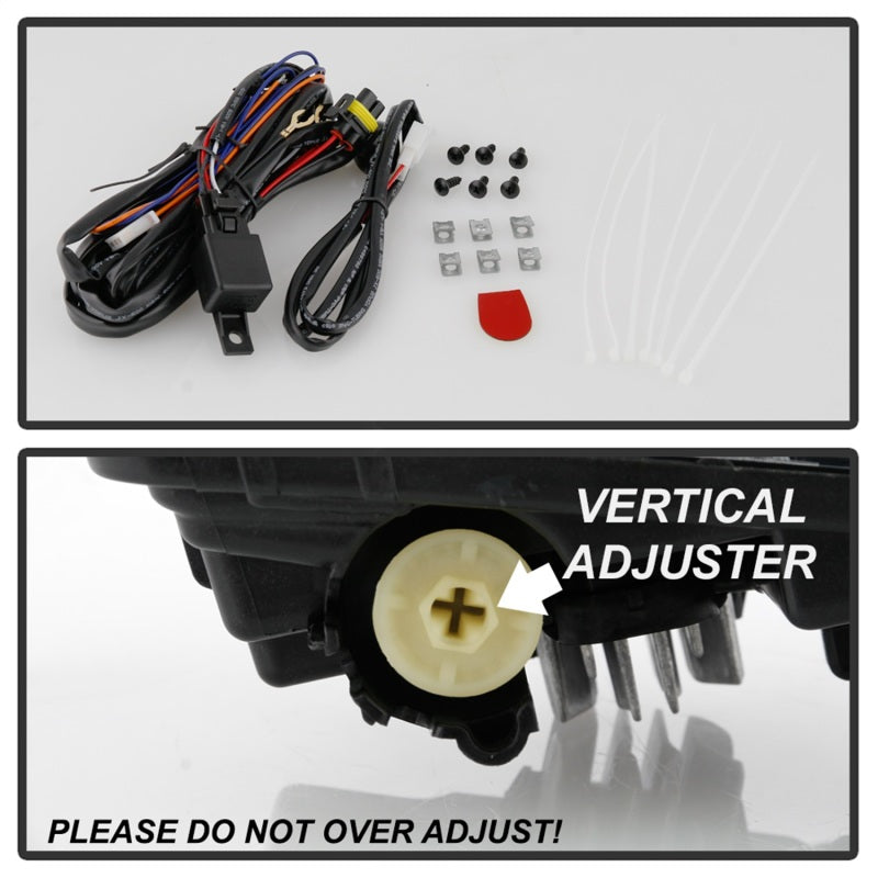 Spyder 19-20 Chevy Silverado 1500 OEM Style Full LED Fog Light w/Switch - Clear (Wont Fit RPO U12) - Black Ops Auto Works