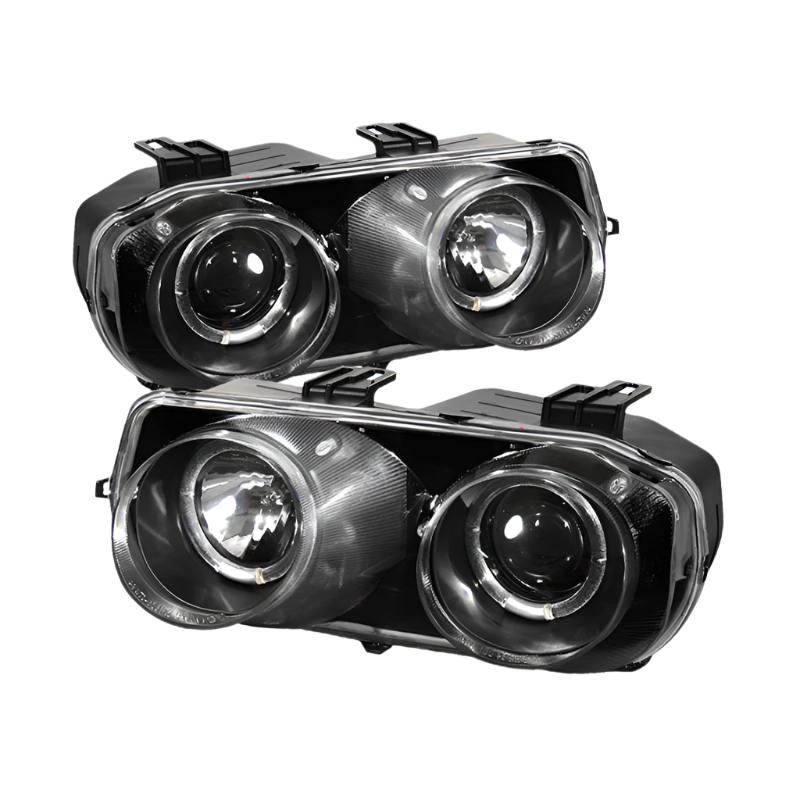 Spyder Acura Integra 94-97 Projector Headlights LED Halo -Black High H1 Low 9006 PRO-YD-AI94-HL-BK - Black Ops Auto Works