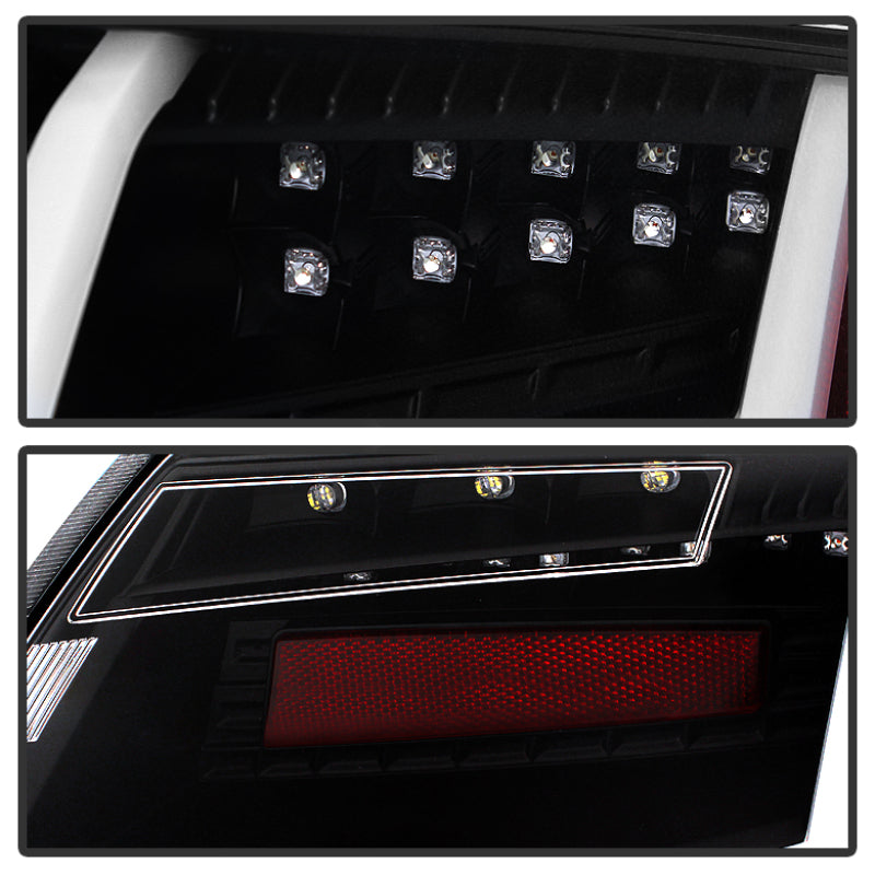 Spyder Audi TT 07-12 LED Tail Lights Black ALT-YD-ATT07-LED-BK - Black Ops Auto Works