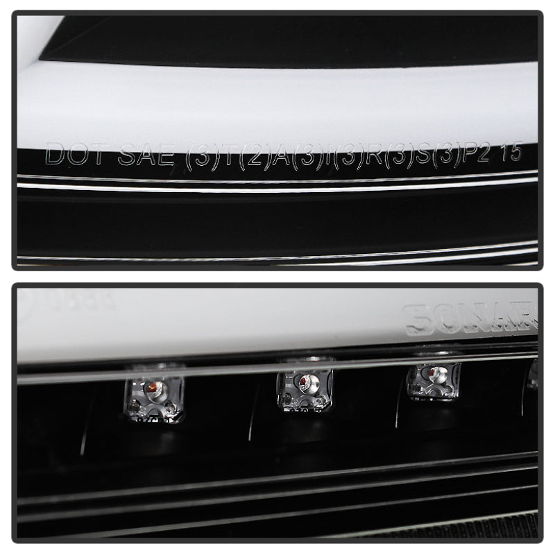 Spyder Audi TT 07-12 LED Tail Lights Black ALT-YD-ATT07-LED-BK - Black Ops Auto Works