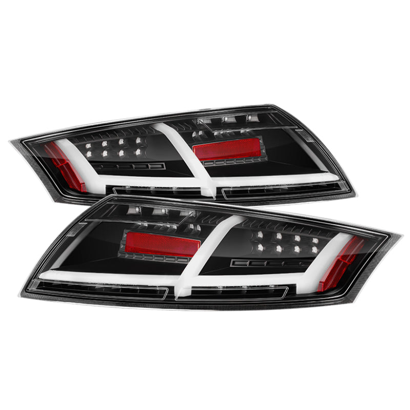 Spyder Audi TT 07-12 LED Tail Lights Black ALT-YD-ATT07-LED-BK - Black Ops Auto Works
