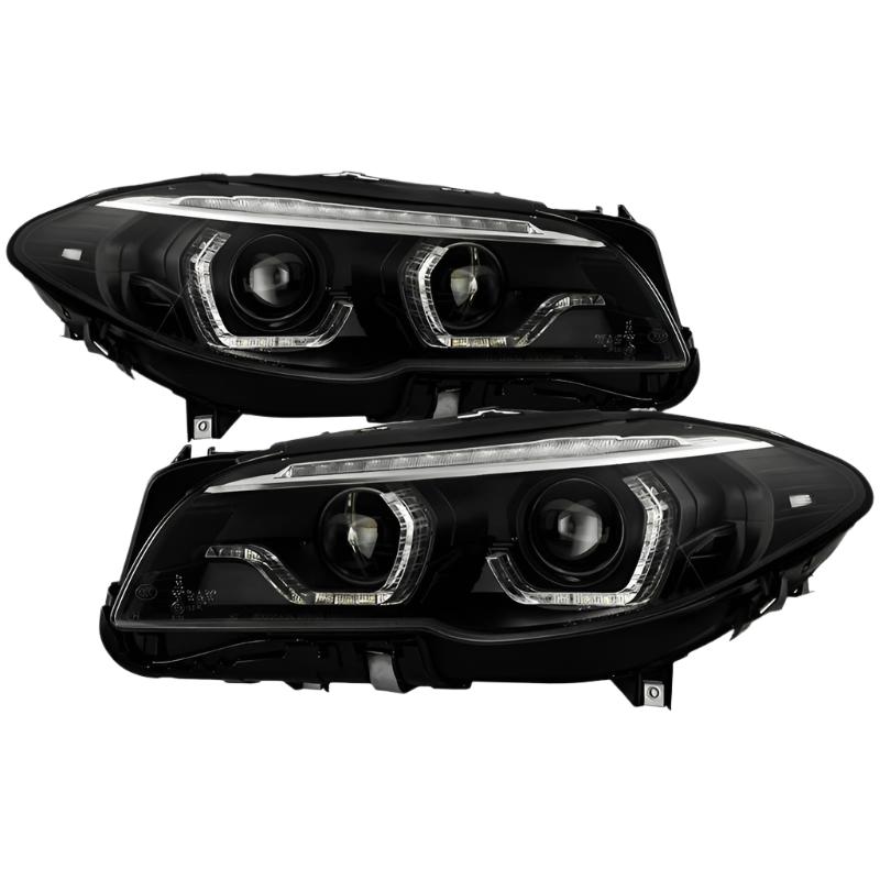 Spyder BMW 5 Series F10 11-13 Xenon/HID AFS Projector Headlights - Black PRO-YD-BMWF10HIDAFS-SEQ-BK - Black Ops Auto Works