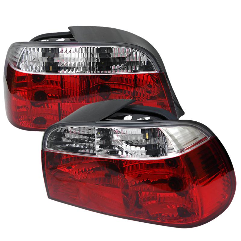 Spyder BMW E38 7-Series 95-01 Crystal Tail Lights Red Clear ALT-YD-BE3895-RC - Black Ops Auto Works