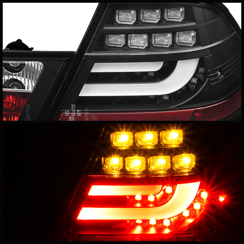 Spyder BMW E46 00-03 2Dr Coupe Light Bar LED Tail Lights Blk ALT-YD-BE4600-LBLED-BK - Black Ops Auto Works