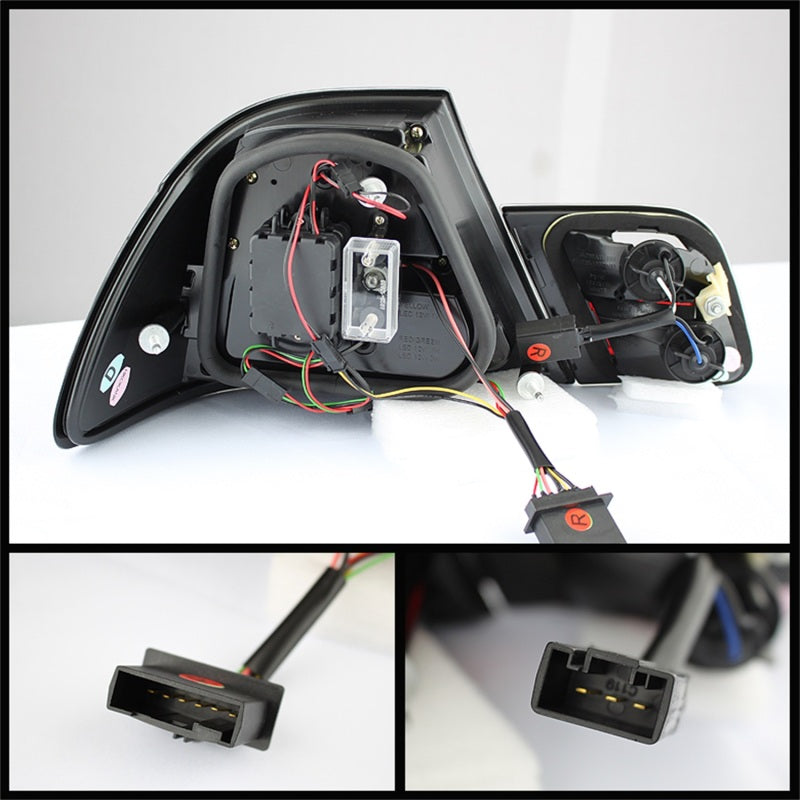 Spyder BMW E46 00-03 2Dr Coupe Light Bar LED Tail Lights Blk ALT-YD-BE4600-LBLED-BK - Black Ops Auto Works