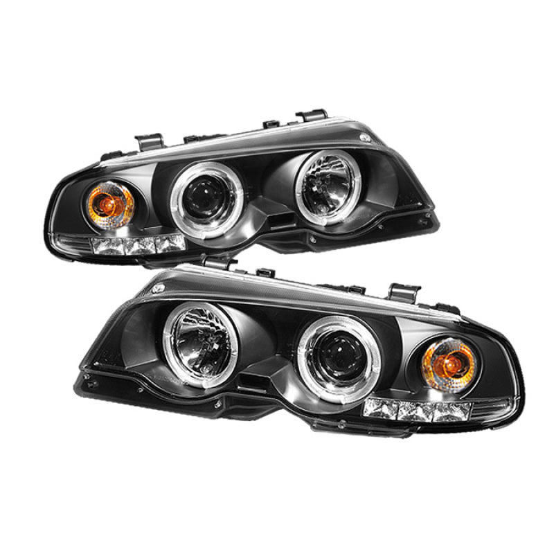 Spyder BMW E46 3-Series 00-03 2DR 1PC Projector Headlights LED Halo LED Blk PRO-YD-BMWE46-2D-HL-BK - Black Ops Auto Works