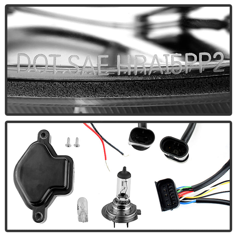 Spyder BMW E46 3-Series 02-05 4DR Projector Headlights 1PC LED Halo Chrm PRO-YD-BMWE4602-4D-AM-C - Black Ops Auto Works