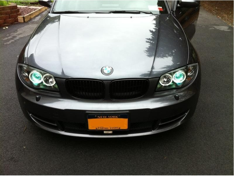 Spyder BMW E87 1-Series 08-11 Projector Headlights LED Halo Black High H1 Low H7 PRO-YD-BMWE87-HL-BK - Black Ops Auto Works