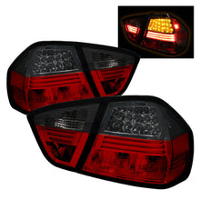 Load image into Gallery viewer, Spyder BMW E90 3-Series 06-08 4Dr LED Tail Lights Red Smoke ALT-YD-BE9006-LED-RS - Black Ops Auto Works