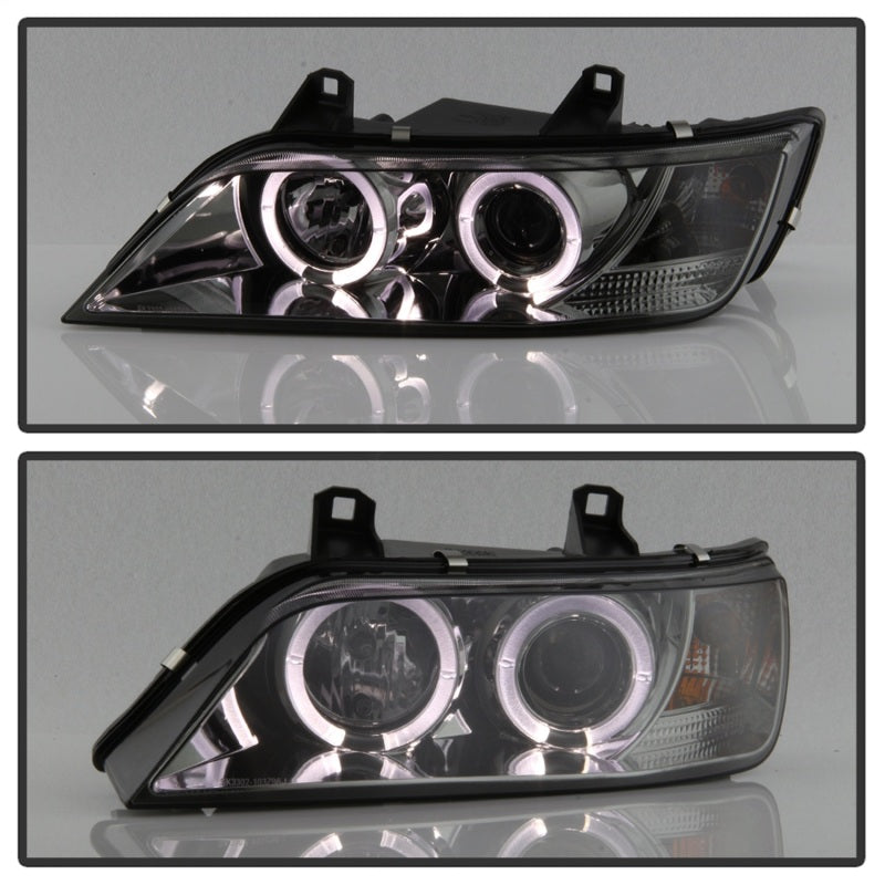 Spyder BMW Z3 96-02 Projector Headlights LED Halo Smoke High H1 Low H1 PRO-YD-BMWZ396-HL-SM - Black Ops Auto Works