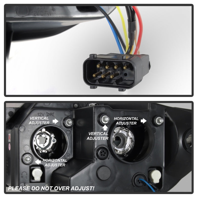 Spyder BMW Z4 03-08 Projector Headlights Halogen Model Only - LED Halo Black PRO-YD-BMWZ403-HL-BK - Black Ops Auto Works