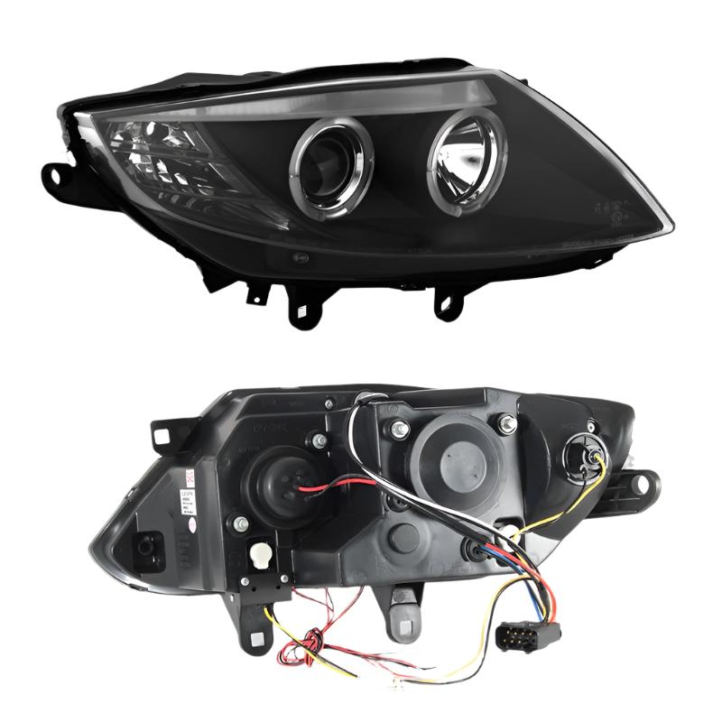 Spyder BMW Z4 03-08 Projector Headlights Halogen Model Only - LED Halo Black PRO-YD-BMWZ403-HL-BK - Black Ops Auto Works