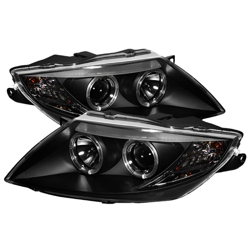 Spyder BMW Z4 03-08 Projector Headlights Halogen Model Only - LED Halo Black PRO-YD-BMWZ403-HL-BK - Black Ops Auto Works