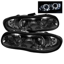Load image into Gallery viewer, Spyder Chevy Camaro 98-02 Projector Headlights LED Halo LED Smke - Low H1 PRO-YD-CCAM98-HL-SM - Black Ops Auto Works