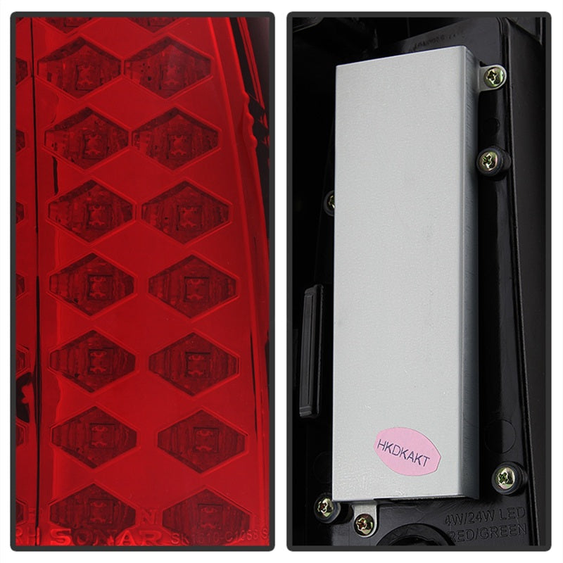 Spyder Chevy C/K Series 1500 88-98/Blazer 92-94 LED Tail Lights Red Clear ALT-YD-CCK88-LED-RC - Black Ops Auto Works