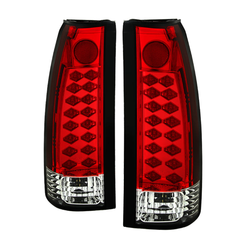 Spyder Chevy C/K Series 1500 88-98/Blazer 92-94 LED Tail Lights Red Clear ALT-YD-CCK88-LED-RC - Black Ops Auto Works