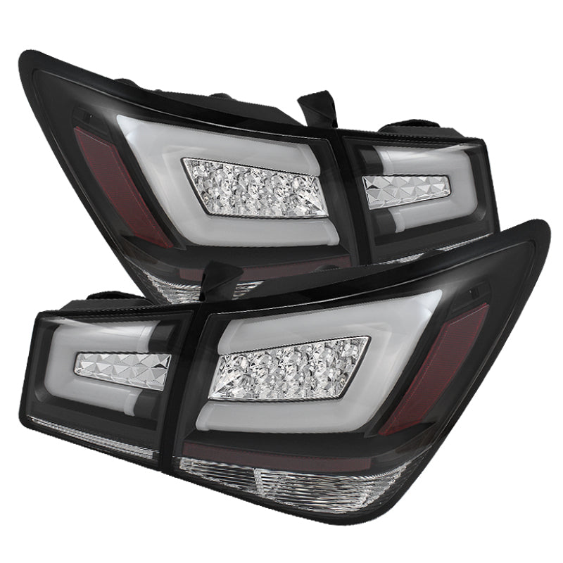 Spyder Chevy Cruze 2011-2014 Light Bar LED Tail Lights Black ALT-YD-CCRZ11-LBLED-BK - Black Ops Auto Works