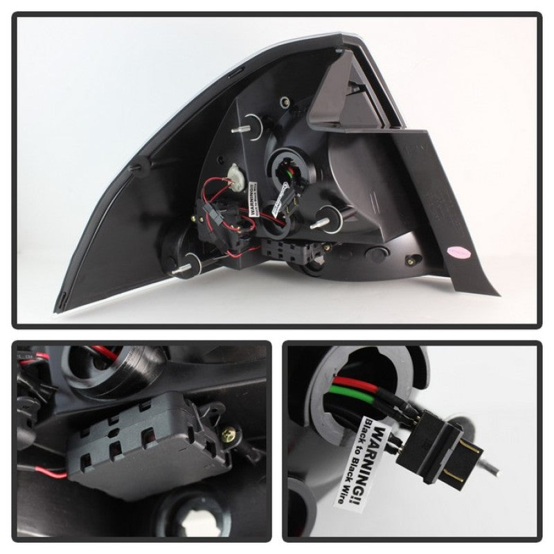 Spyder Chevy Impala 2006-2013 LED Tail Lights Black ALT-YD-CHIP06-LED-BK - Black Ops Auto Works