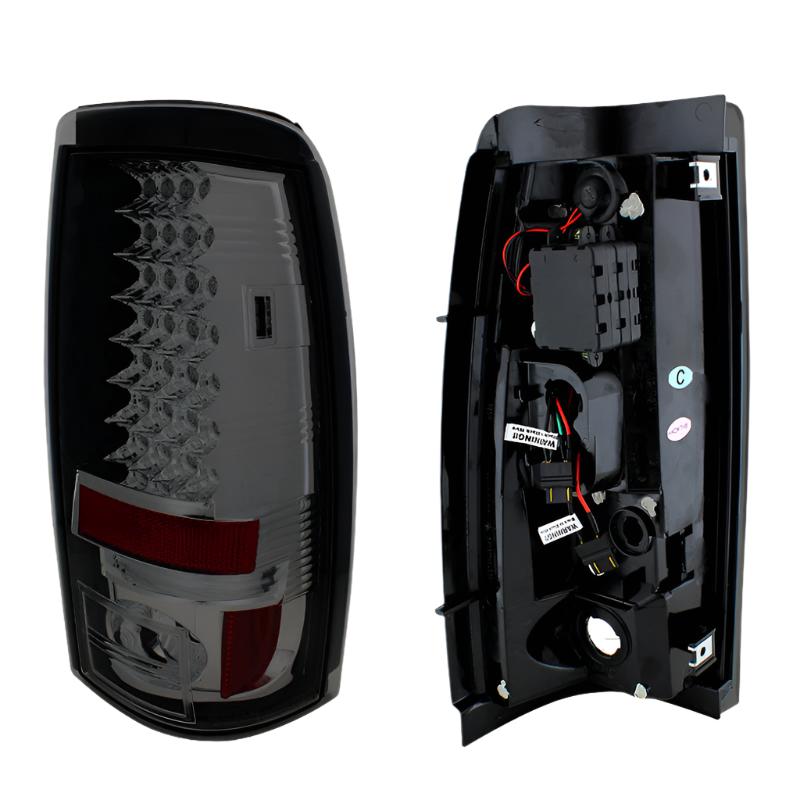 Spyder Chevy Silverado 1500 03-06 (Does Not Fit Stepside)LED Tail Lights Smke ALT-YD-CS03-LED-SM - Black Ops Auto Works