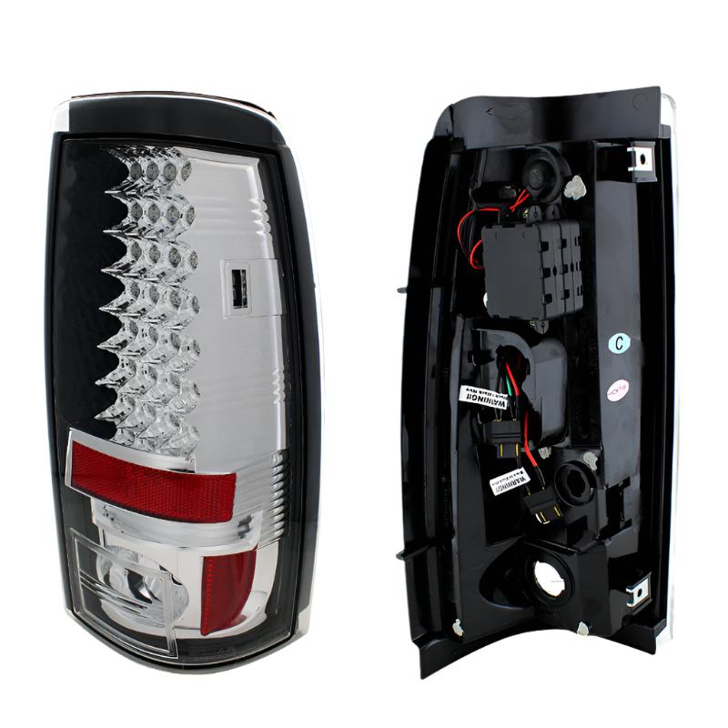 Spyder Chevy Silverado 1500/2500 03-06 (Does Not Fit Stepside)LED Tail Lights Chrm ALT-YD-CS03-LED-C - Black Ops Auto Works