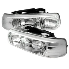 Load image into Gallery viewer, Spyder Chevy Silverado 1500/2500 99-02 Crystal Headlights Chrome HD-YD-CSIL99-C - Black Ops Auto Works