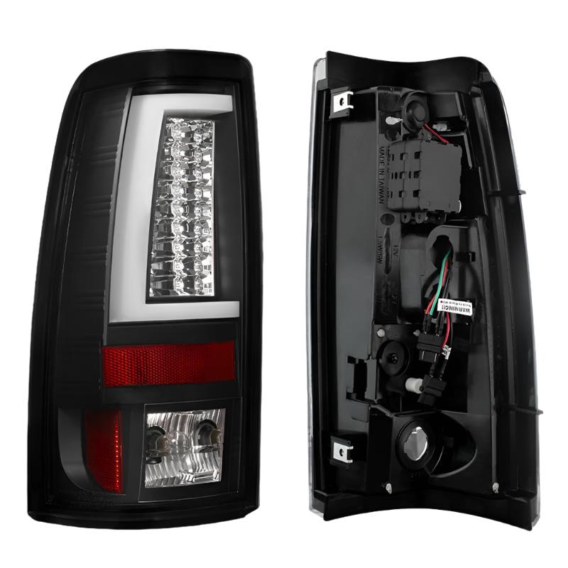 Spyder Chevy Silverado 1500/2500 99-02 Version 2 LED Tail Lights - Black ALT-YD-CS99V2-LED-BK - Black Ops Auto Works